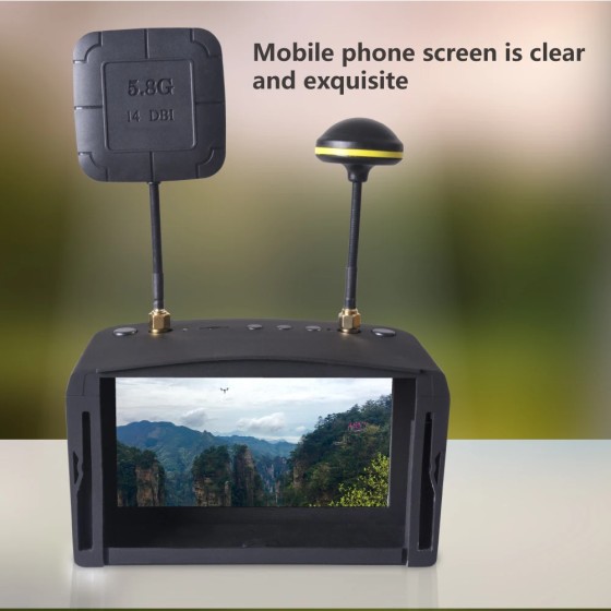 EV800D 5.8G 40CH 5 Inch 800*480 Video Headset HD DVR Diversity With Battery for RC Model RC Drone